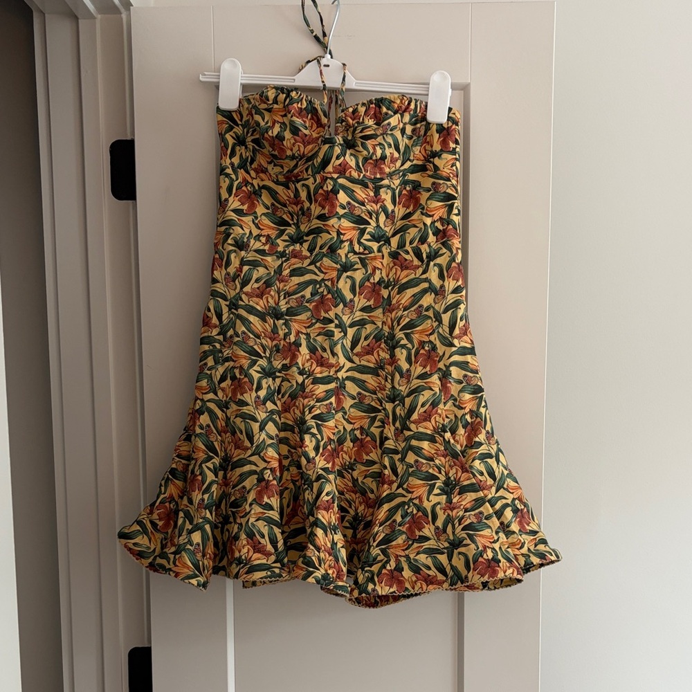 Agua Bendita Multicolor A-Line Skirt